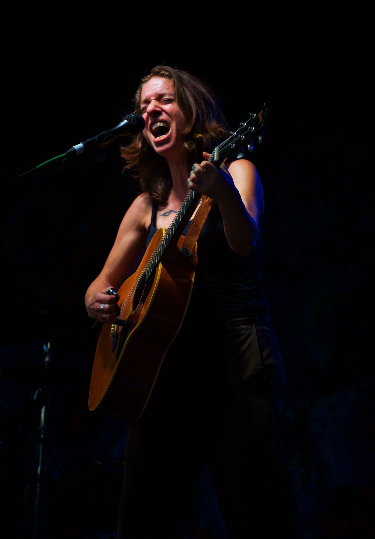 Ani Difranco sharing her feels with the Salmonfest fans.JPG
